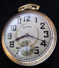 Illinois 18 size 17 jewel pocket watch 1919